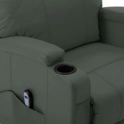 VidaXL Fauteuil inclinable Anthracite Similicuir -Fauteuils Soldes image 2 289753