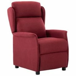 VidaXL Fauteuil inclinable Rouge bordeaux Tissu