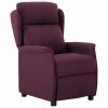VidaXL Fauteuil inclinable Violet Tissu