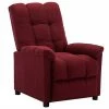 VidaXL Fauteuil inclinable Rouge bordeaux Tissu