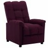 VidaXL Fauteuil inclinable Violet Tissu