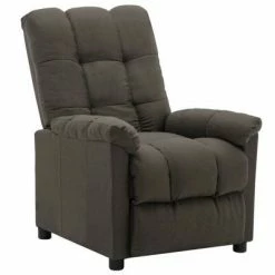 VidaXL Fauteuil inclinable Taupe Tissu
