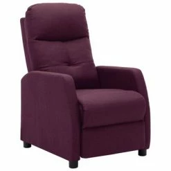 VidaXL Fauteuil inclinable Violet Tissu