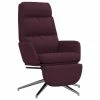 VidaXL Chaise de relaxation avec repose-pied Violet Tissu -Fauteuils Soldes image 2 3097534