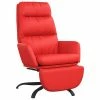 VidaXL Chaise de relaxation avec repose-pied Rouge Similicuir -Fauteuils Soldes image 2 3097547