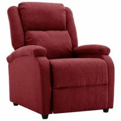 VidaXL Fauteuil inclinable électrique Bordeaux Tissu -Fauteuils Soldes image 2 3098356