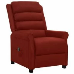 VidaXL Fauteuil inclinable électrique Rouge bordeaux Similicuir -Fauteuils Soldes image 2 3098470
