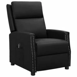 VidaXL Fauteuil inclinable électrique Noir Similicuir -Fauteuils Soldes image 2 3098478
