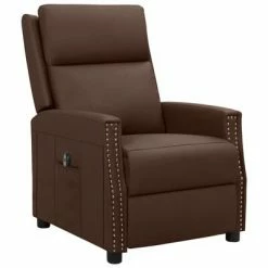 VidaXL Fauteuil inclinable électrique Marron Similicuir -Fauteuils Soldes image 2 3098479