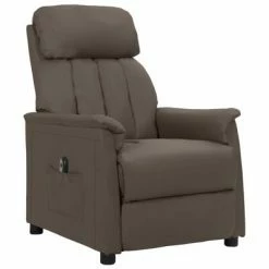 VidaXL Fauteuil inclinable électrique Gris Similicuir 9 VidaXL Fauteuil inclinable électrique Gris Similicuir -Fauteuils Soldes image 2 3098496