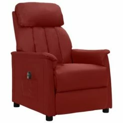 VidaXL Fauteuil inclinable électrique Rouge bordeaux Similicuir -Fauteuils Soldes image 2 3098498