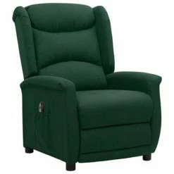 VidaXL Fauteuil inclinable électrique Vert foncé Tissu -Fauteuils Soldes image 2 3098512