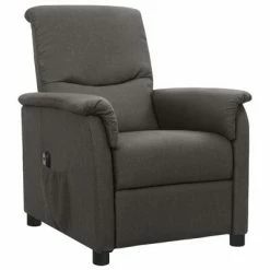 VidaXL Fauteuil inclinable électrique Gris foncé Tissu -Fauteuils Soldes image 2 3098545
