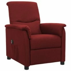 VidaXL Fauteuil inclinable électrique Bordeaux Tissu 9 VidaXL Fauteuil inclinable électrique Bordeaux Tissu -Fauteuils Soldes image 2 3098547