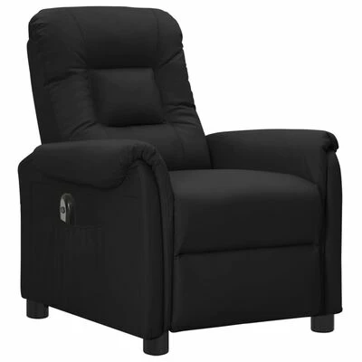 VidaXL Fauteuil inclinable électrique Noir Similicuir 4 VidaXL Fauteuil inclinable électrique Noir Similicuir – Image 2