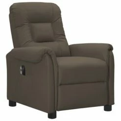 VidaXL Fauteuil inclinable électrique Gris Similicuir -Fauteuils Soldes image 2 3098572