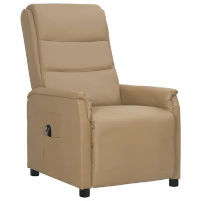 VidaXL Fauteuil inclinable électrique Cappuccino Similicuir 4 VidaXL Fauteuil inclinable électrique Cappuccino Similicuir – Image 2