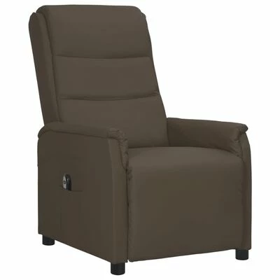 VidaXL Fauteuil inclinable électrique Gris Similicuir 4 VidaXL Fauteuil inclinable électrique Gris Similicuir – Image 2