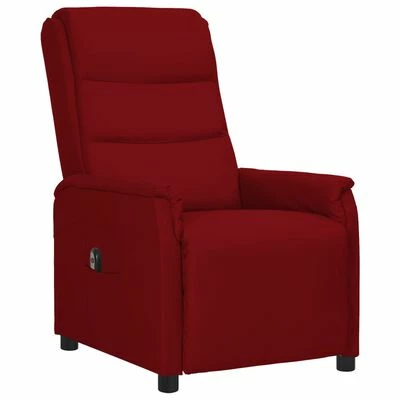VidaXL Fauteuil inclinable électrique Rouge bordeaux Similicuir 4 VidaXL Fauteuil inclinable électrique Rouge bordeaux Similicuir – Image 2