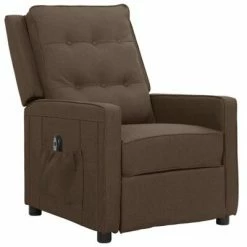VidaXL Fauteuil inclinable électrique Marron Tissu 9 VidaXL Fauteuil inclinable électrique Marron Tissu -Fauteuils Soldes image 2 3098614