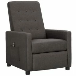 VidaXL Fauteuil inclinable électrique Gris foncé Tissu -Fauteuils Soldes image 2 3098639
