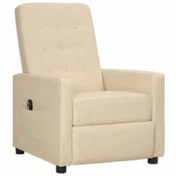 VidaXL Fauteuil inclinable électrique Crème Tissu -Fauteuils Soldes image 2 3098647