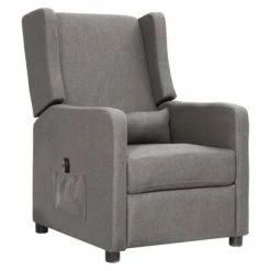 VidaXL Fauteuil inclinable électrique Gris clair Tissu 9 VidaXL Fauteuil inclinable électrique Gris clair Tissu -Fauteuils Soldes image 2 3098721
