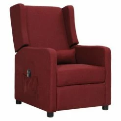 VidaXL Fauteuil inclinable électrique Rouge bordeaux Tissu 9 VidaXL Fauteuil inclinable électrique Rouge bordeaux Tissu -Fauteuils Soldes image 2 3098724
