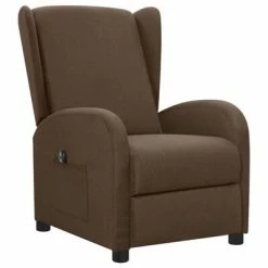 VidaXL Fauteuil inclinable électrique Marron Tissu -Fauteuils Soldes image 2 3098929