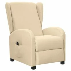 VidaXL Fauteuil inclinable électrique Crème Tissu 9 VidaXL Fauteuil inclinable électrique Crème Tissu -Fauteuils Soldes image 2 3098934