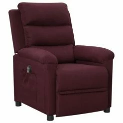 VidaXL Fauteuil inclinable électrique Violet Tissu -Fauteuils Soldes image 2 3098970