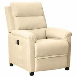 VidaXL Fauteuil inclinable électrique Crème Tissu -Fauteuils Soldes image 2 3098972