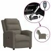 VidaXL Fauteuil inclinable électrique Gris clair Velours -Fauteuils Soldes image 2 3099001