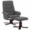 VidaXL Fauteuil inclinable avec repose-pied Gris Similicuir -Fauteuils Soldes image 2 320120