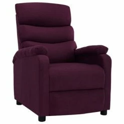 VidaXL Fauteuil inclinable Violet Tissu