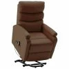 VidaXL Fauteuil inclinable Marron Similicuir