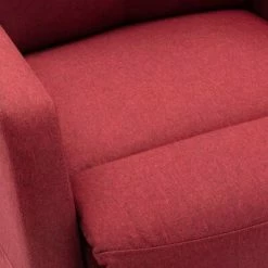 VidaXL Fauteuil inclinable sur pied Rouge bordeaux Tissu -Fauteuils Soldes image 2 321335