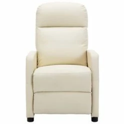 VidaXL Fauteuil inclinable Blanc Similicuir 9 VidaXL Fauteuil inclinable Blanc Similicuir -Fauteuils Soldes image 2 321353