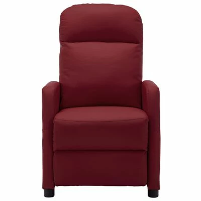 VidaXL Fauteuil inclinable Rouge bordeaux Similicuir 4 VidaXL Fauteuil inclinable Rouge bordeaux Similicuir â Image 2