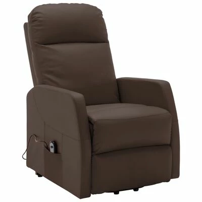 VidaXL Fauteuil inclinable Marron Similicuir 4 VidaXL Fauteuil inclinable Marron Similicuir – Image 2