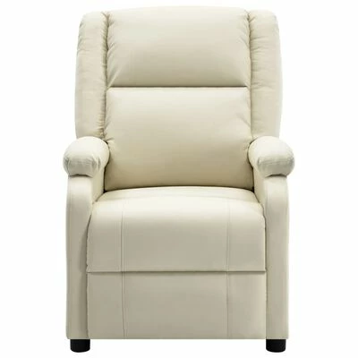 322437 vidaXL Recliner White Faux Leather 4 322437 vidaXL Recliner White Faux Leather – Image 2
