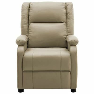 322442 vidaXL Recliner Cappuccino Faux Leather 4 322442 vidaXL Recliner Cappuccino Faux Leather – Image 2
