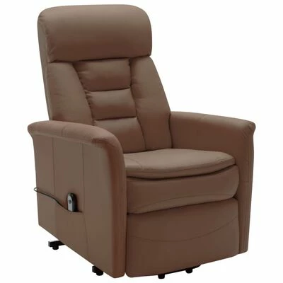 VidaXL Fauteuil inclinable Marron Similicuir 4 VidaXL Fauteuil inclinable Marron Similicuir – Image 2