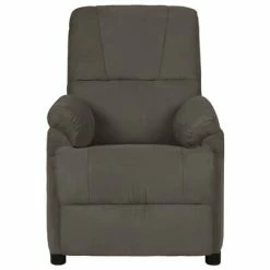 VidaXL Fauteuil inclinable Gris foncé Similicuir daim -Fauteuils Soldes image 2 324049