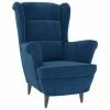 VidaXL Fauteuil Bleu Velours