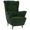 VidaXL Fauteuil Vert foncé Velours -Fauteuils Soldes image 2 324061