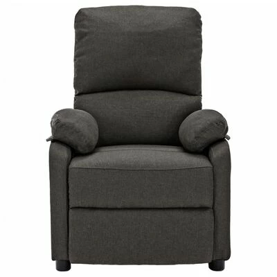 VidaXL Fauteuil inclinable Gris foncé Tissu 4 VidaXL Fauteuil inclinable Gris foncé Tissu – Image 2