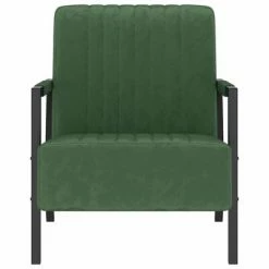 VidaXL Fauteuil Vert foncé Velours -Fauteuils Soldes image 2 325760