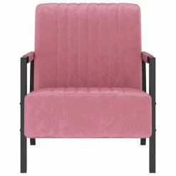 VidaXL Fauteuil Rose Velours -Fauteuils Soldes image 2 325762