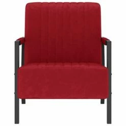 VidaXL Fauteuil Rouge bordeaux Velours -Fauteuils Soldes image 2 325763